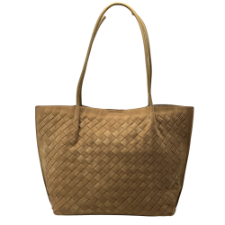 Taupe Handtas Kunstleder | Groothandel Dames Tassen | B2B Fashion