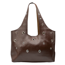 Handtas Kunstleder Camel – Trendy Shopper Groothandel B2B