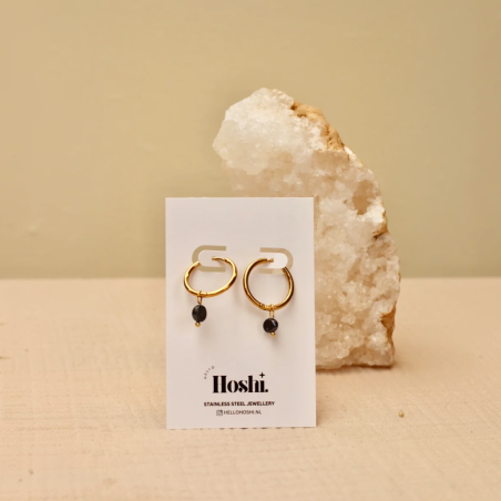 boucle d'oreilles Hoshi purple pearl