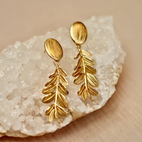 boucle d'oreilles Hoshi Golden flowers