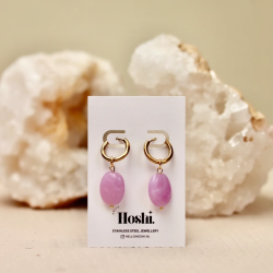 boucle d'oreilles Hoshi Pink magic