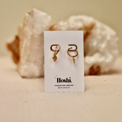 boucle d'oreilles Hoshi Little hearts