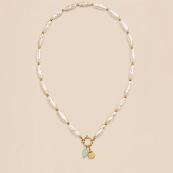 ketting uchu COSMIC - pearl/amazonite 2