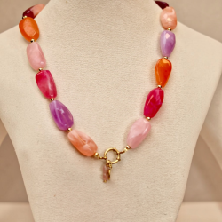 collier uchu COSMIC - rozenkwarts