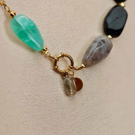 collier uchu COSMIC - labradorite