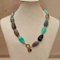 collier uchu COSMIC - labradorite