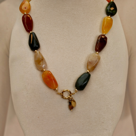 collier uchu COSMIC - tijgeroog